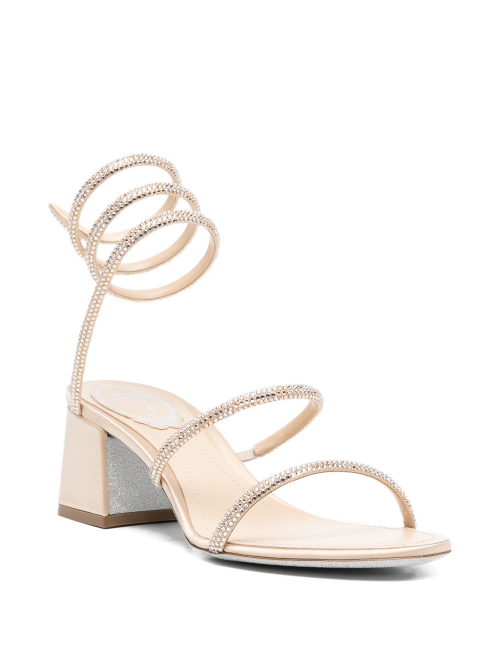 René Caovilla Women Cleo Satin Sandals