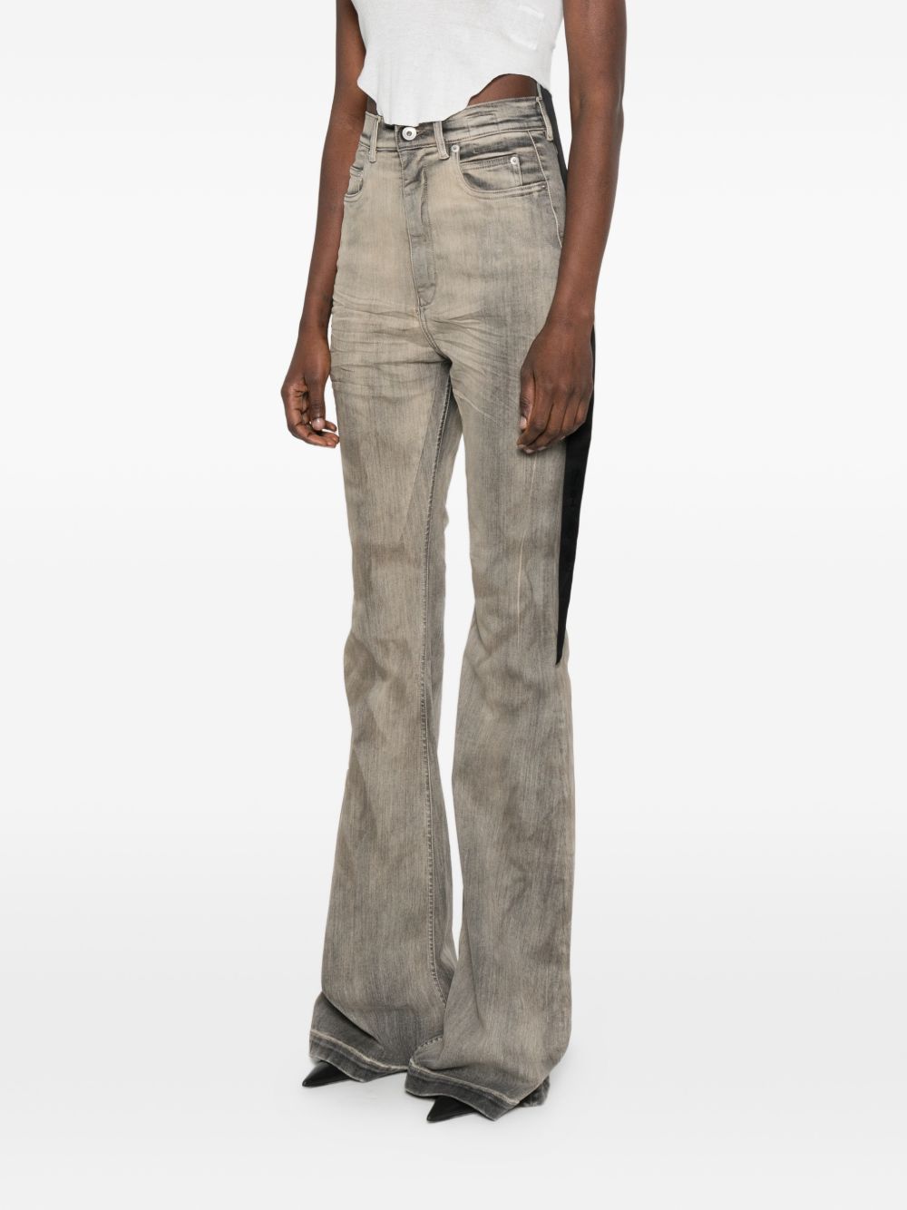 Rick Owens Drkshdw Women Bootcut Denim Jeans RICK OWENS