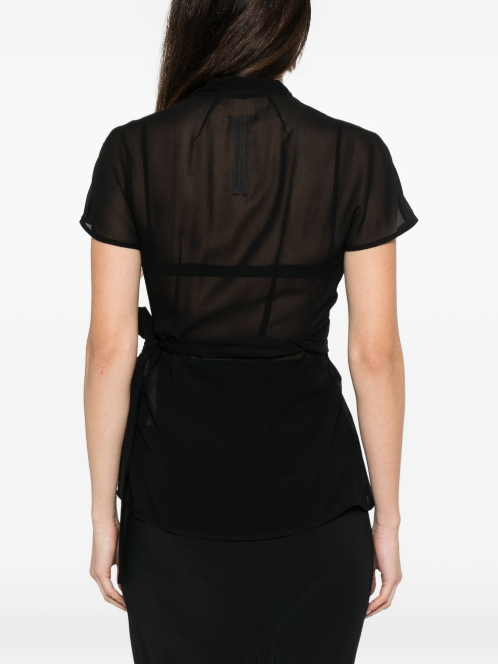 Rick Owens Women Silk Wrap Top