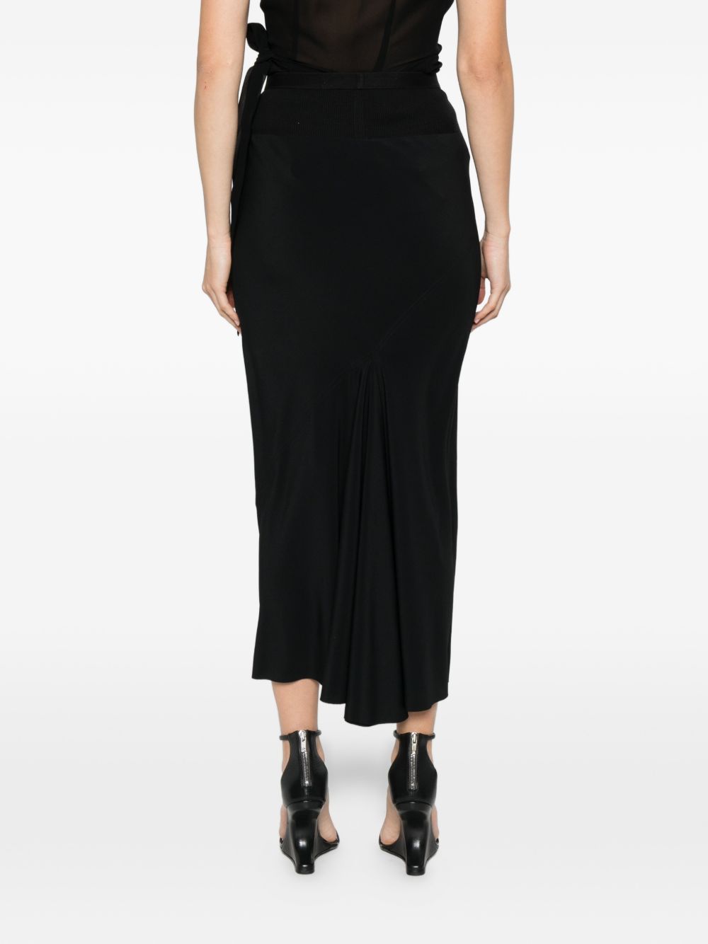 Rick Owens Women Cotton Blend Midi Skirt RICK OWENS