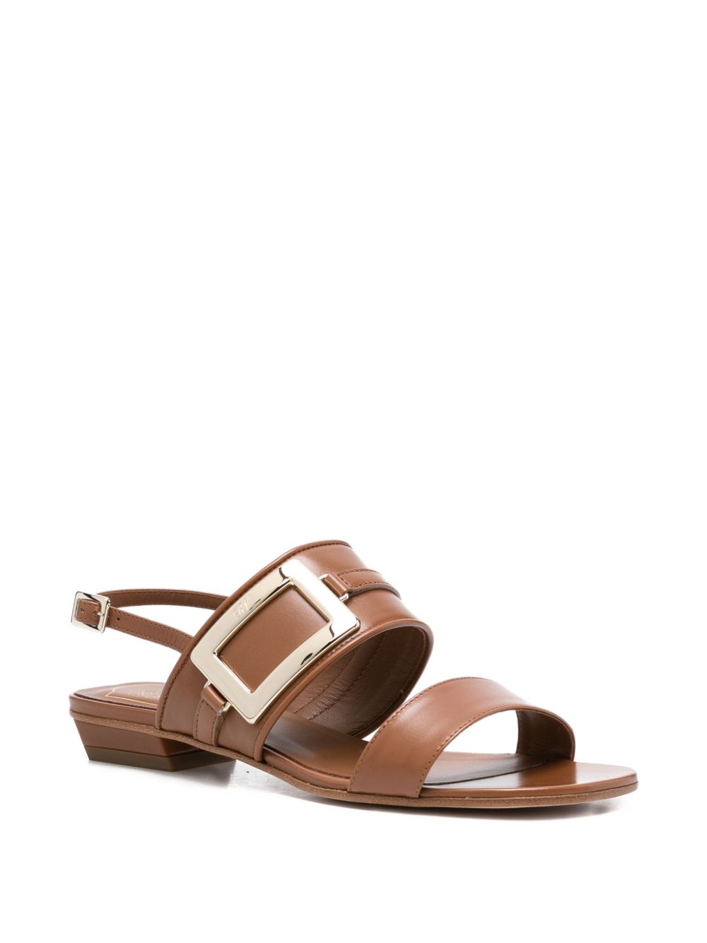Roger Vivier Women Metal Buckle Leather Sandals