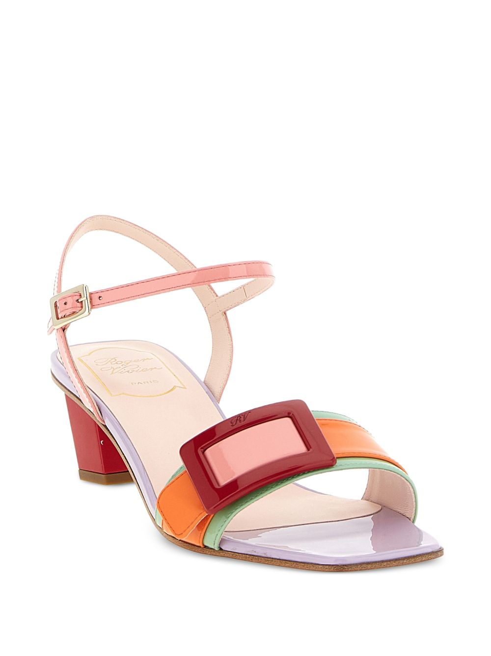 Roger Vivier Women Belle Vivier Leather Sandals