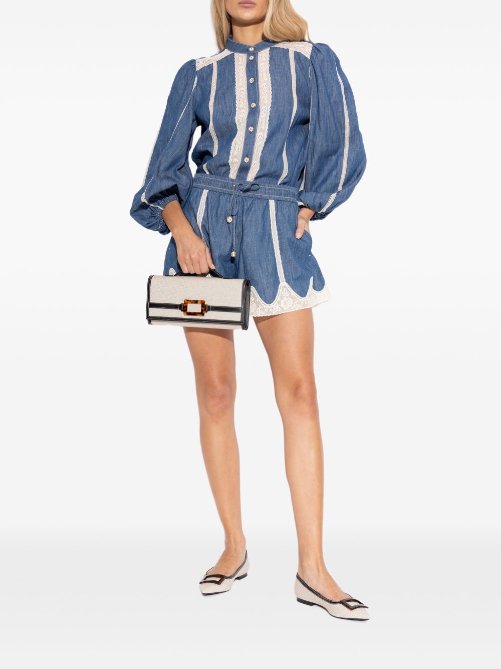 Roger Vivier Women Gommettine Leather Ballets ROGER VIVIER