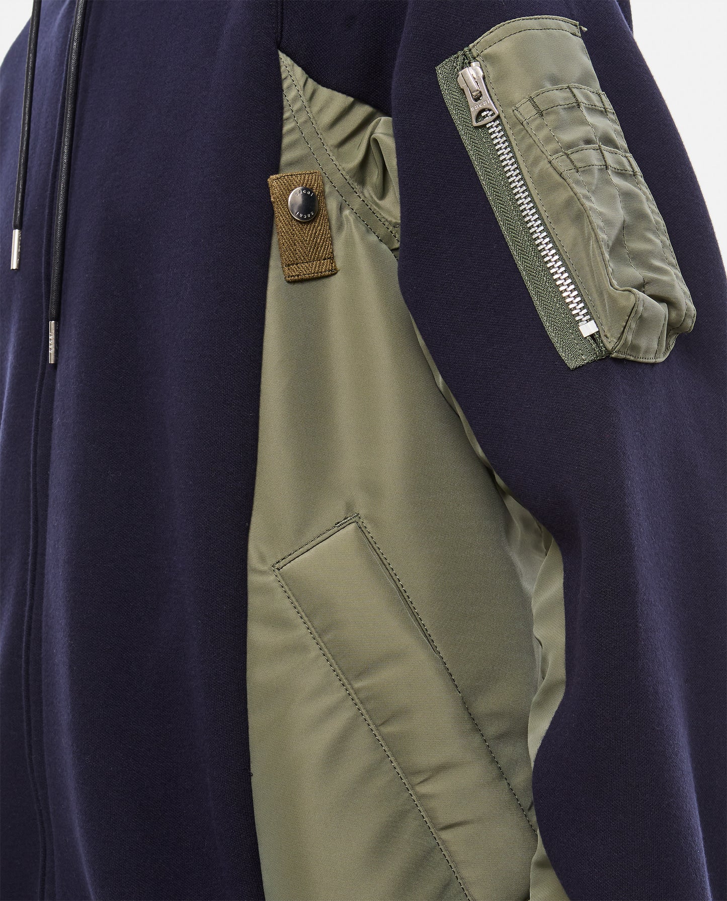 Sacai Men Sponge Sweat X Nylon Twill Hoodie SACAI