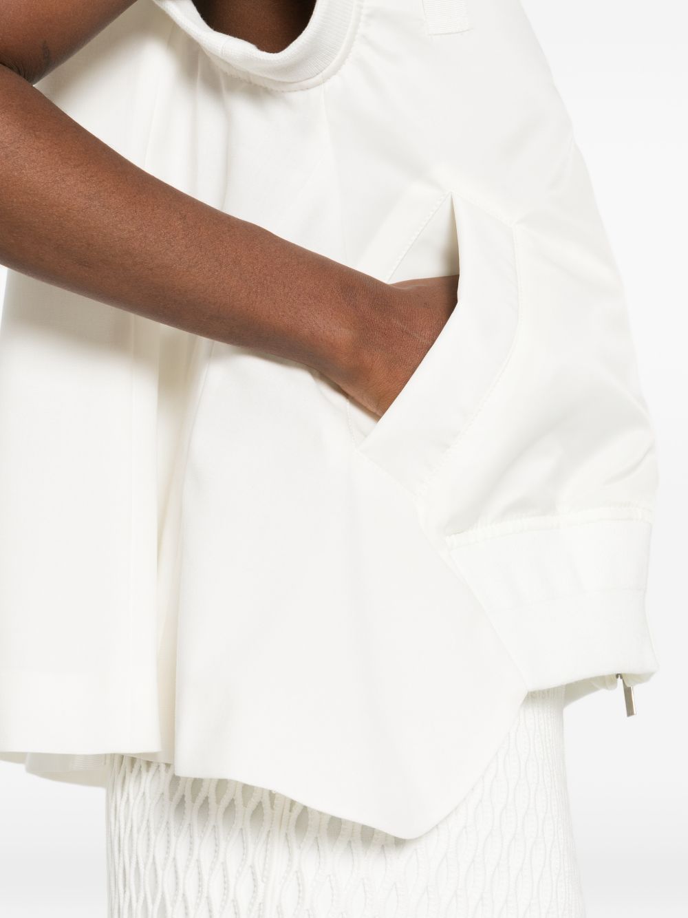 Sacai Women Wool And Nylon Vest SACAI