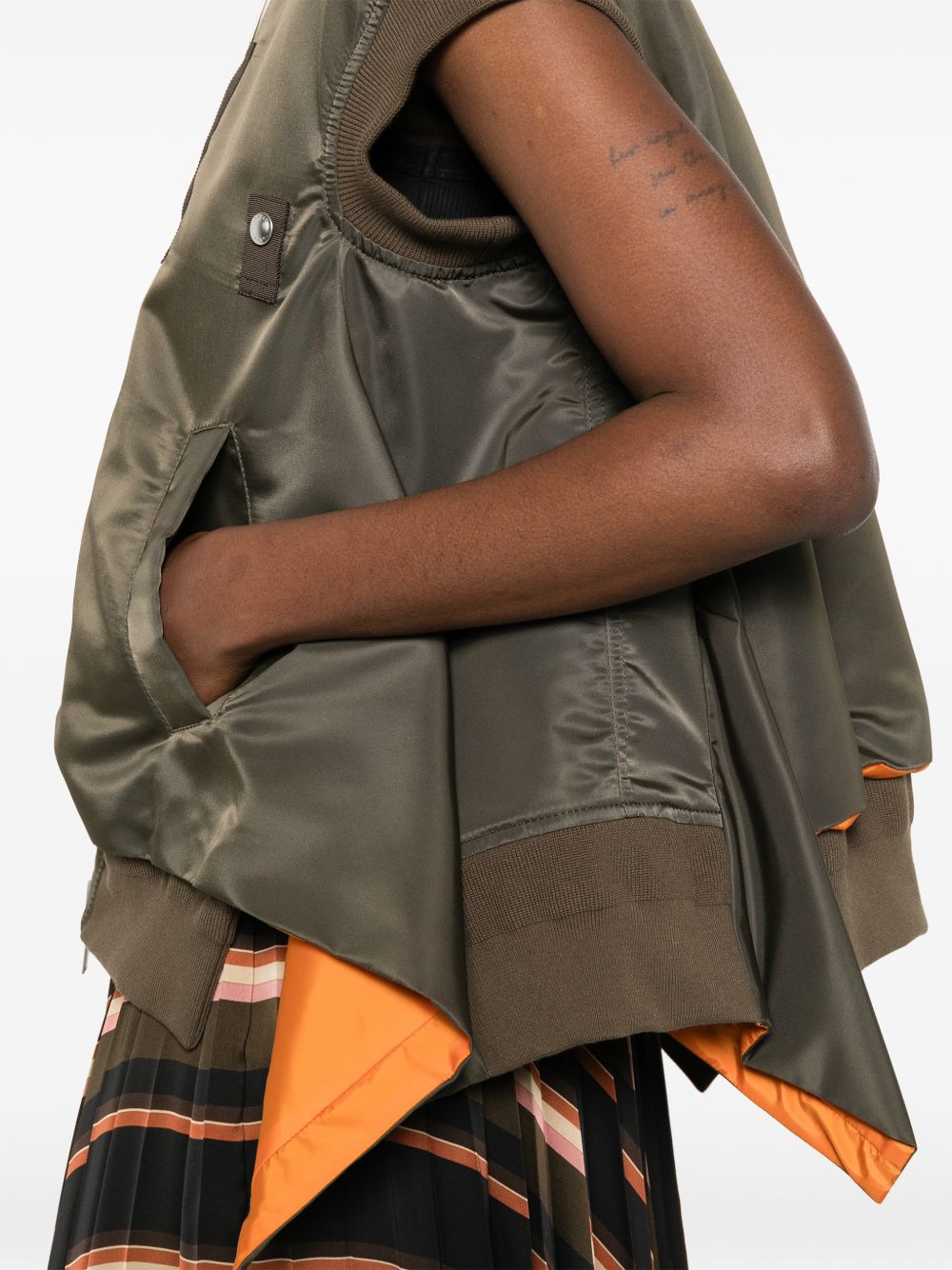 Sacai Women Nylon Zipped Vest SACAI
