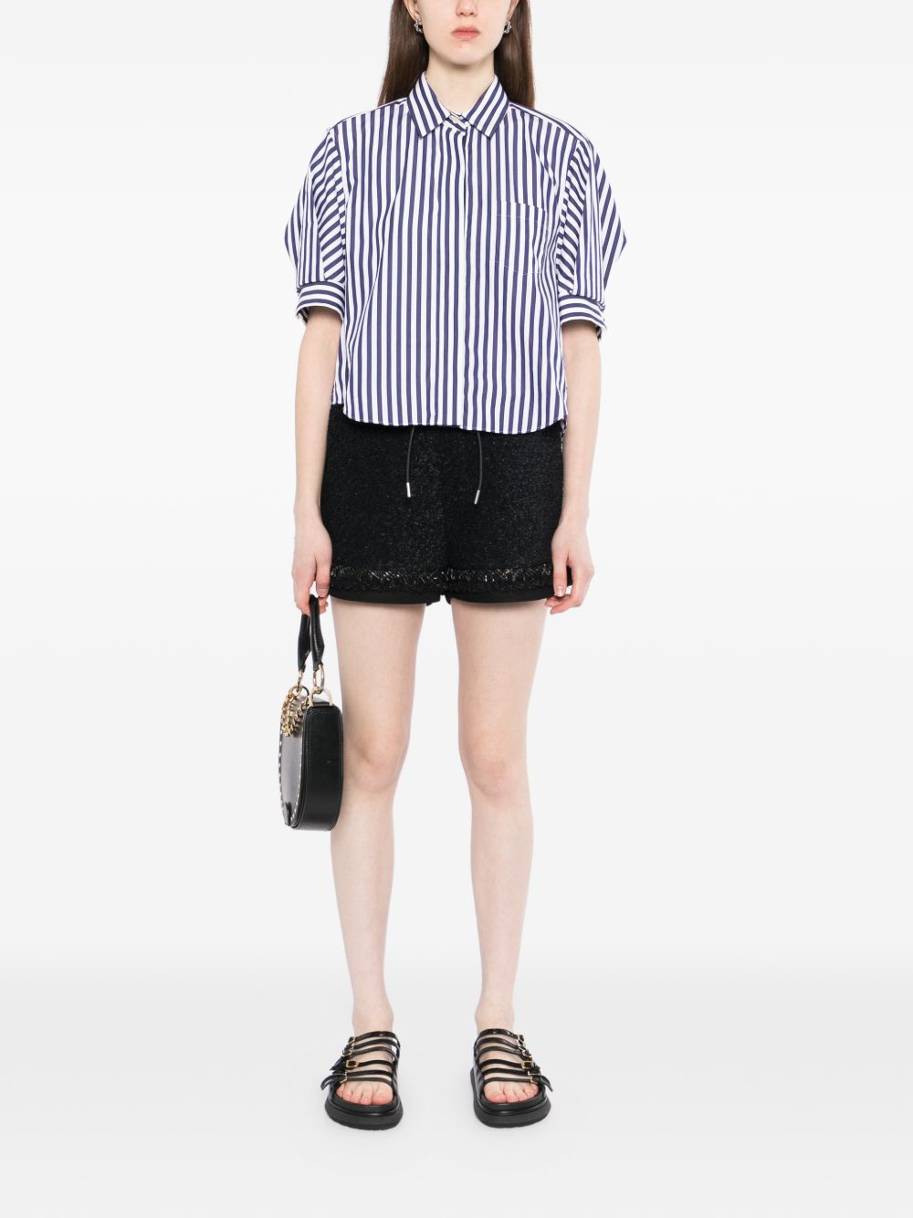 Sacai Women Tweed Shorts SACAI