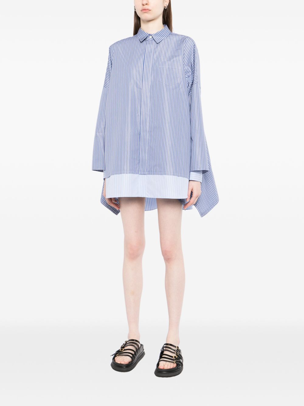 Sacai Women Striped Cotton Shirt