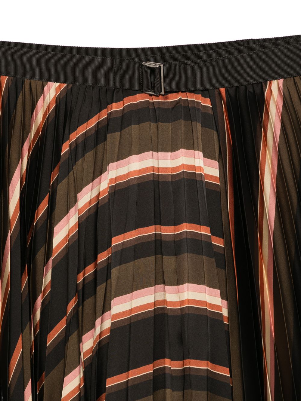 Sacai Women Striped Midi Skirt