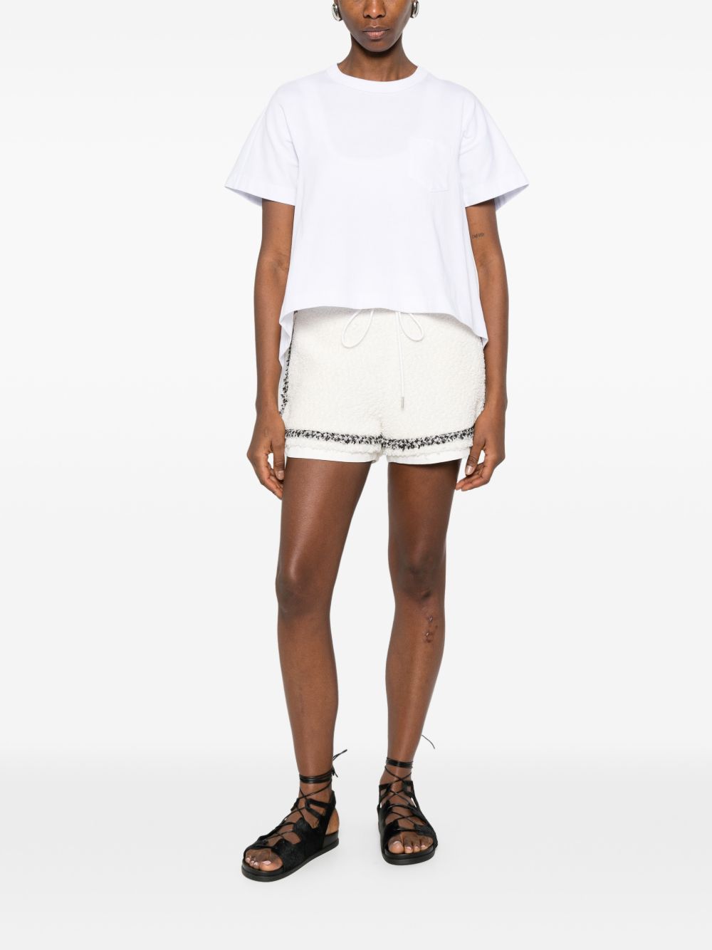 Sacai Women Cotton T-Shirt SACAI