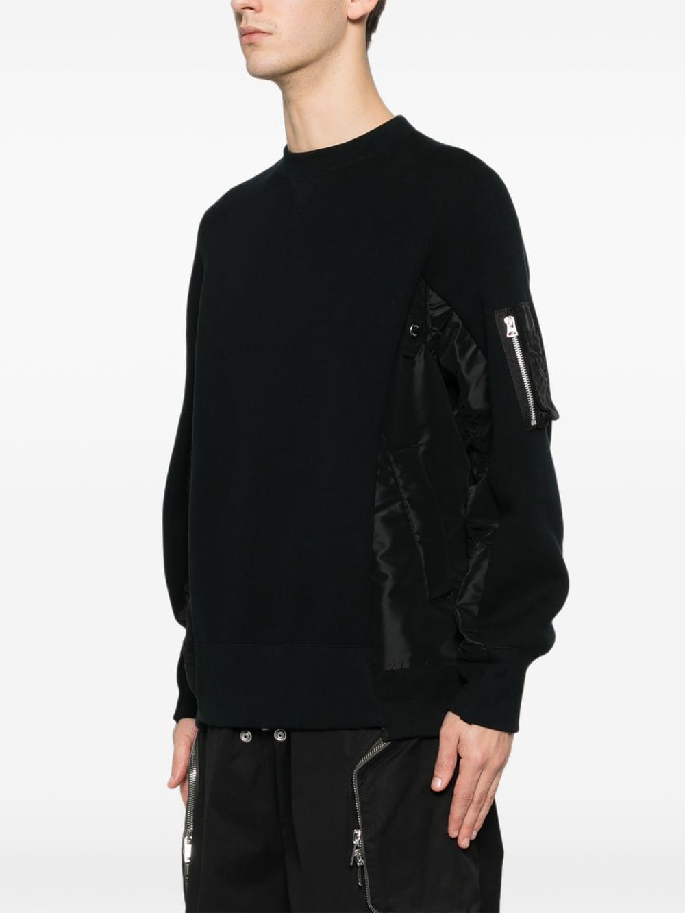 Sacai Men Cotton Blend Sweater SACAI