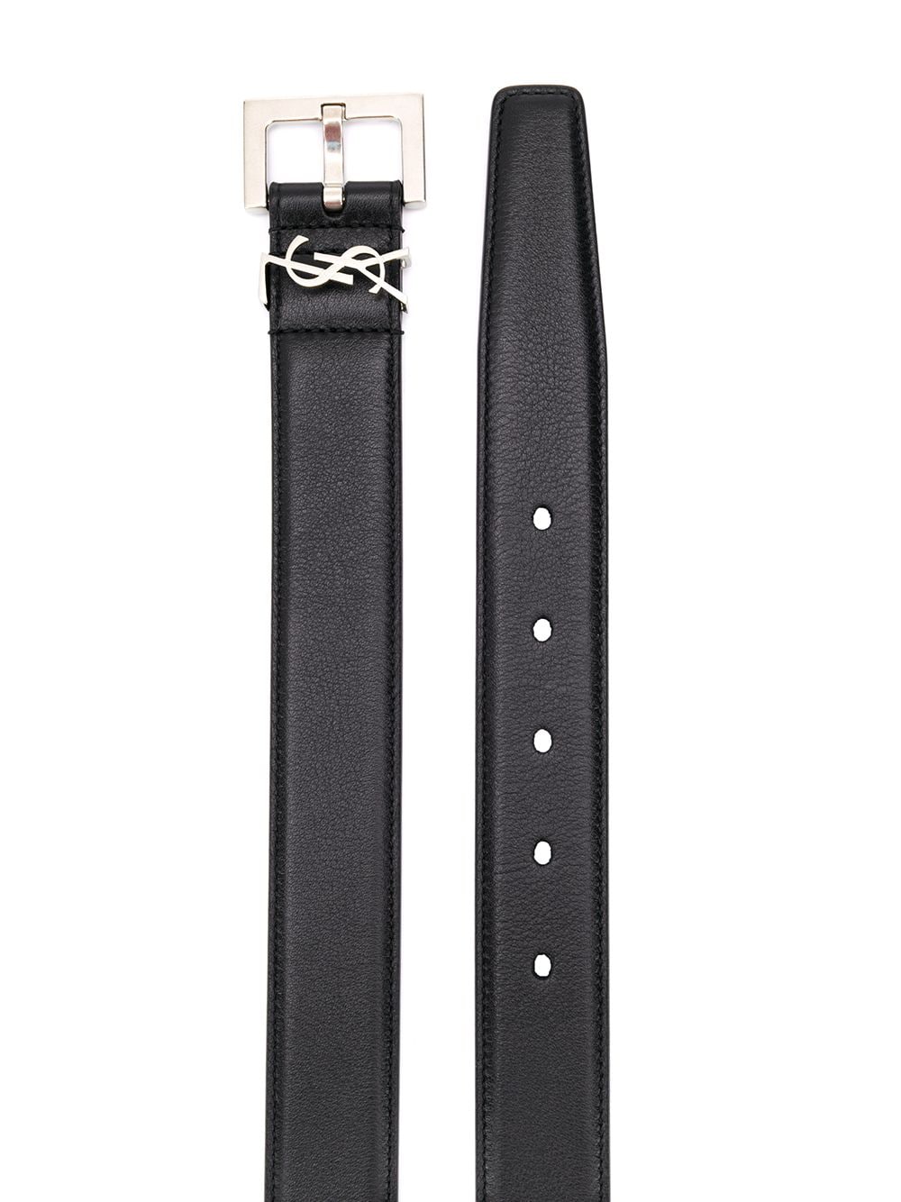 Saint Laurent Women Cassandre Leather Belt SAINT LAURENT