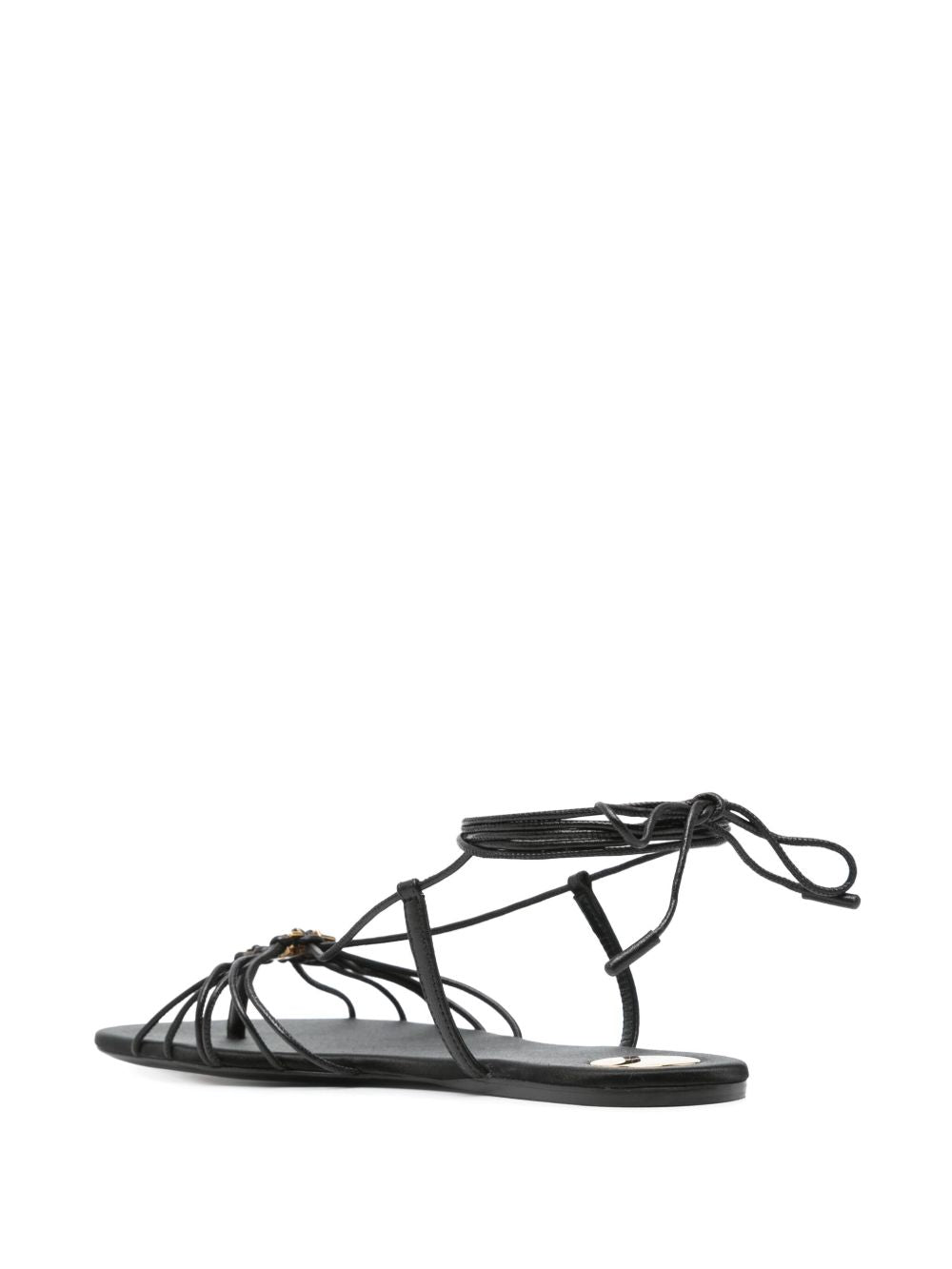 Saint Laurent Women Babylone Satin Sandals SAINT LAURENT