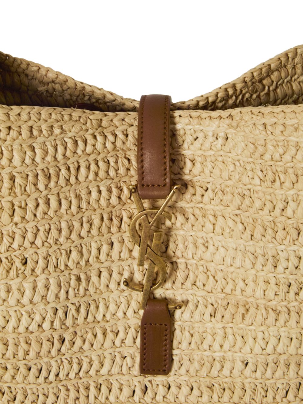 Saint Laurent Women Le 5 À 7 Small Rafia Hobo Bag SAINT LAURENT