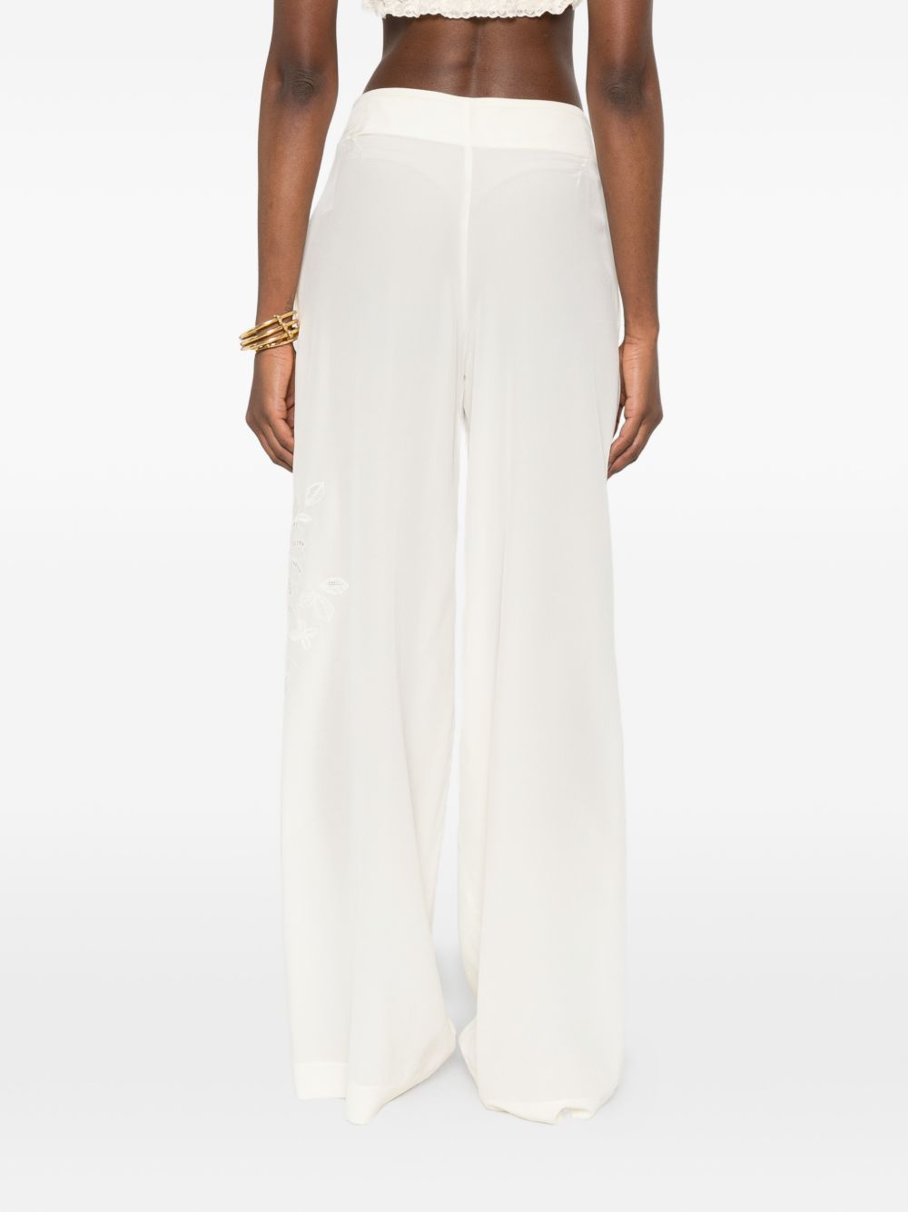 Ermanno Scervino Women Silk Pajama Trousers ERMANO SCERVINO