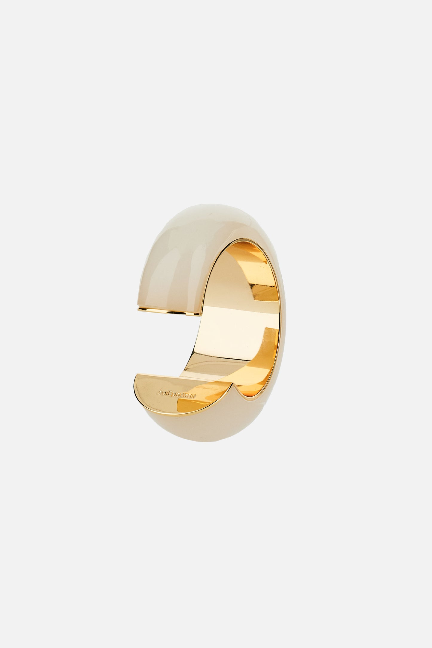 Self-Portrait Women Cream Resin Cuff SELF-PORTRAIT