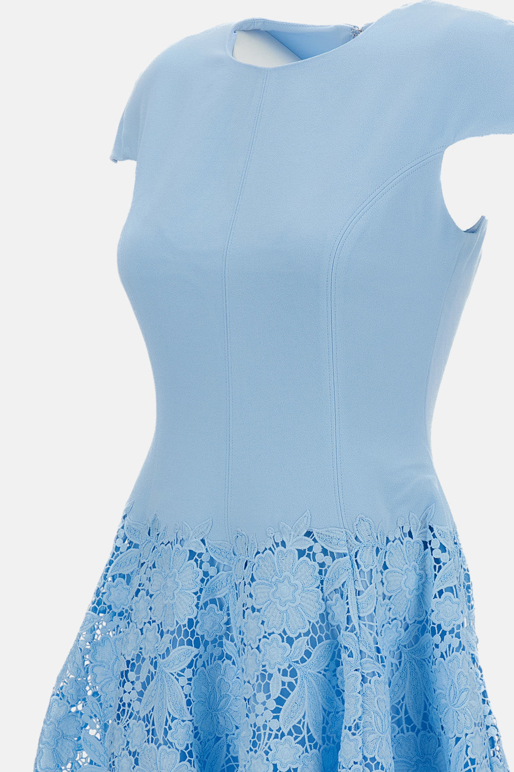 Self-Portrait Women Crepe Lace Mini Dress SELF-PORTRAIT