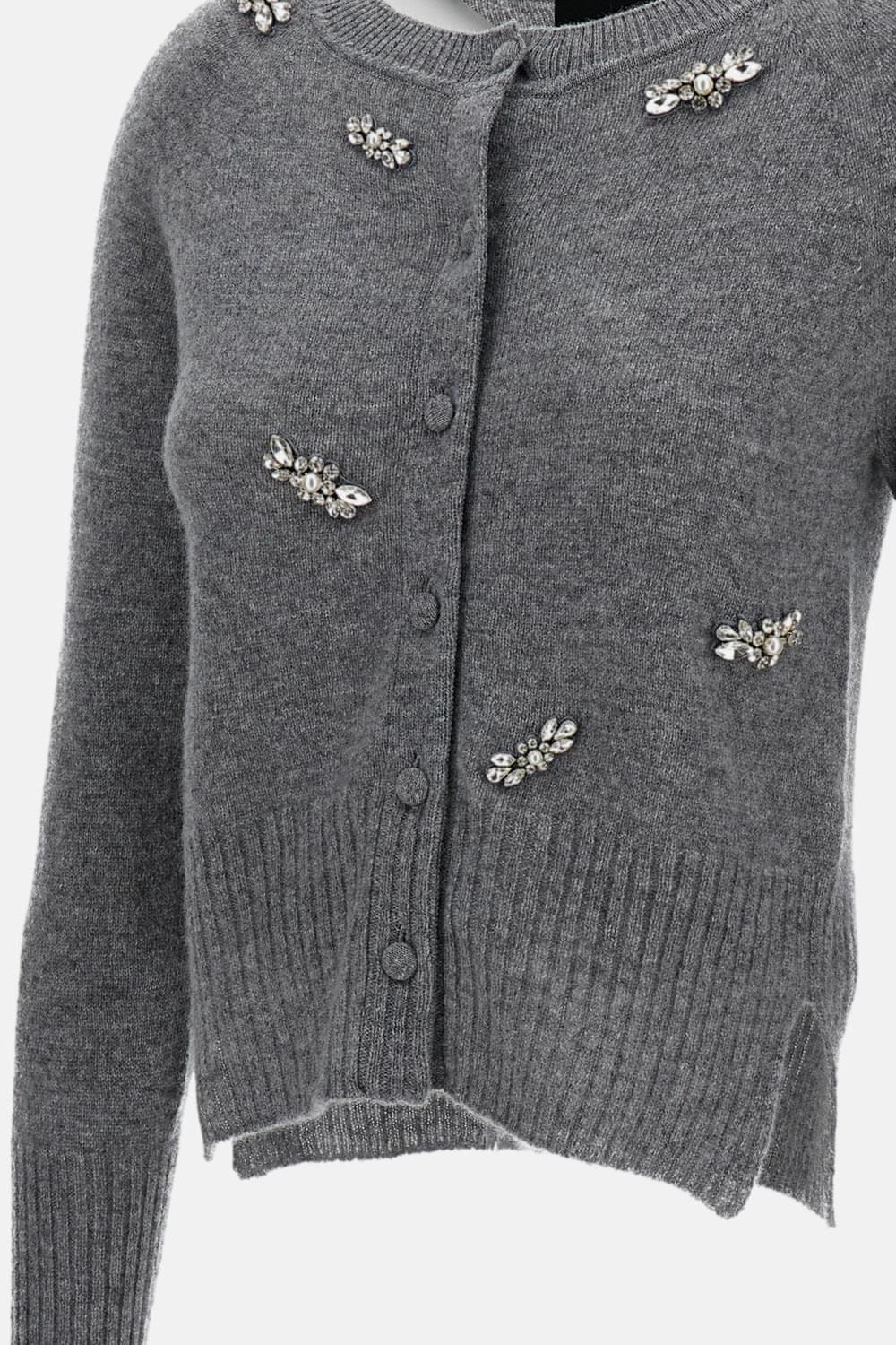 Simone Rocha Women Cashmere Cardigan With Crystals SIMONE ROCHA