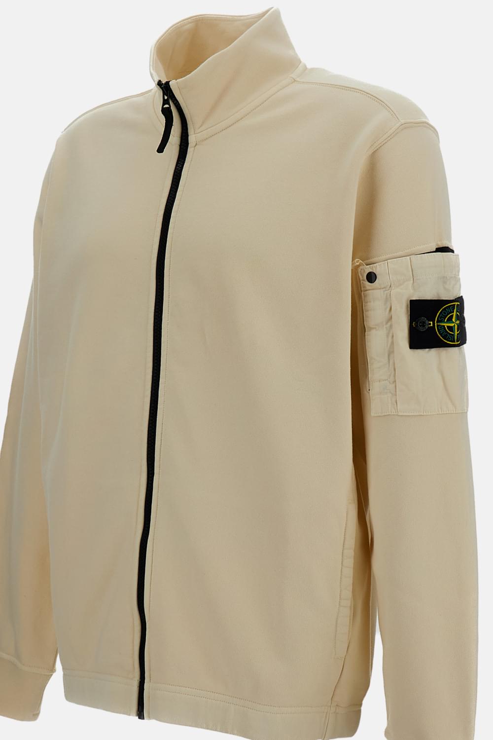 Stone Island Men Zip Up Crewneck STONE ISLAND