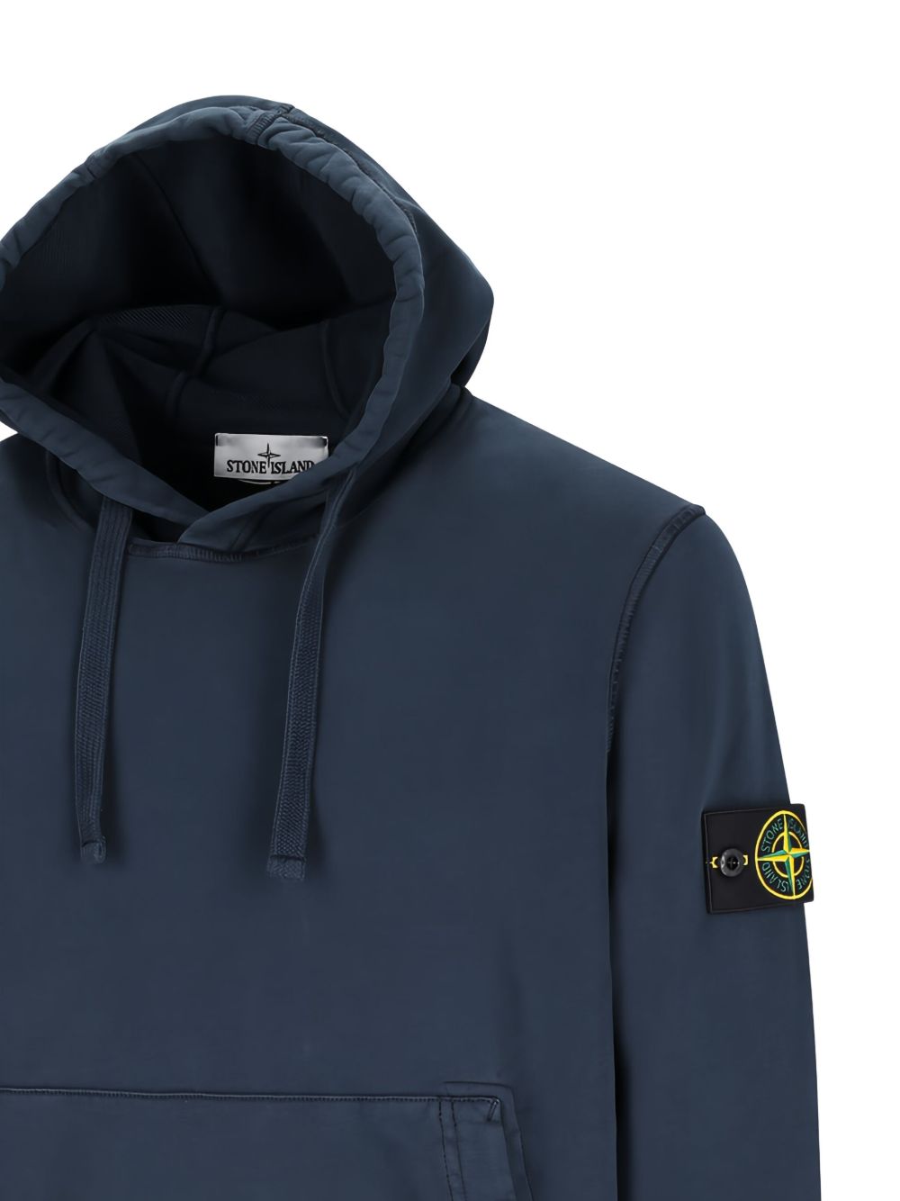 Stone Island Men Logo Cotton Hoodie STONE ISLAND
