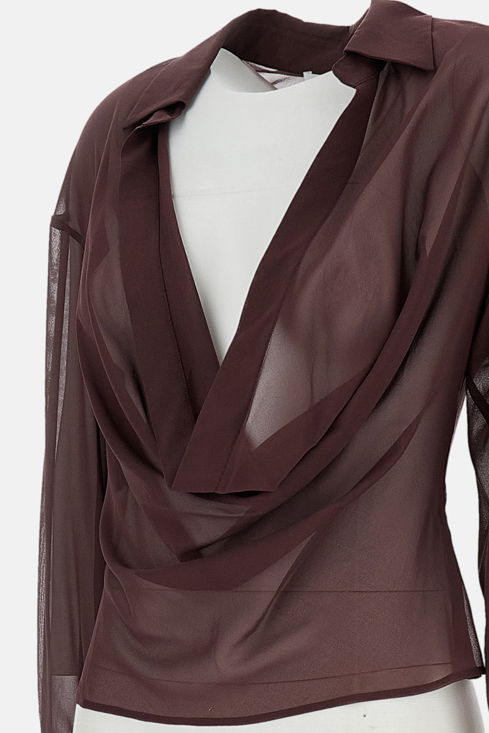 The Andamane Women Lilia - Deep V Collar Blouse THE ANDAMANE