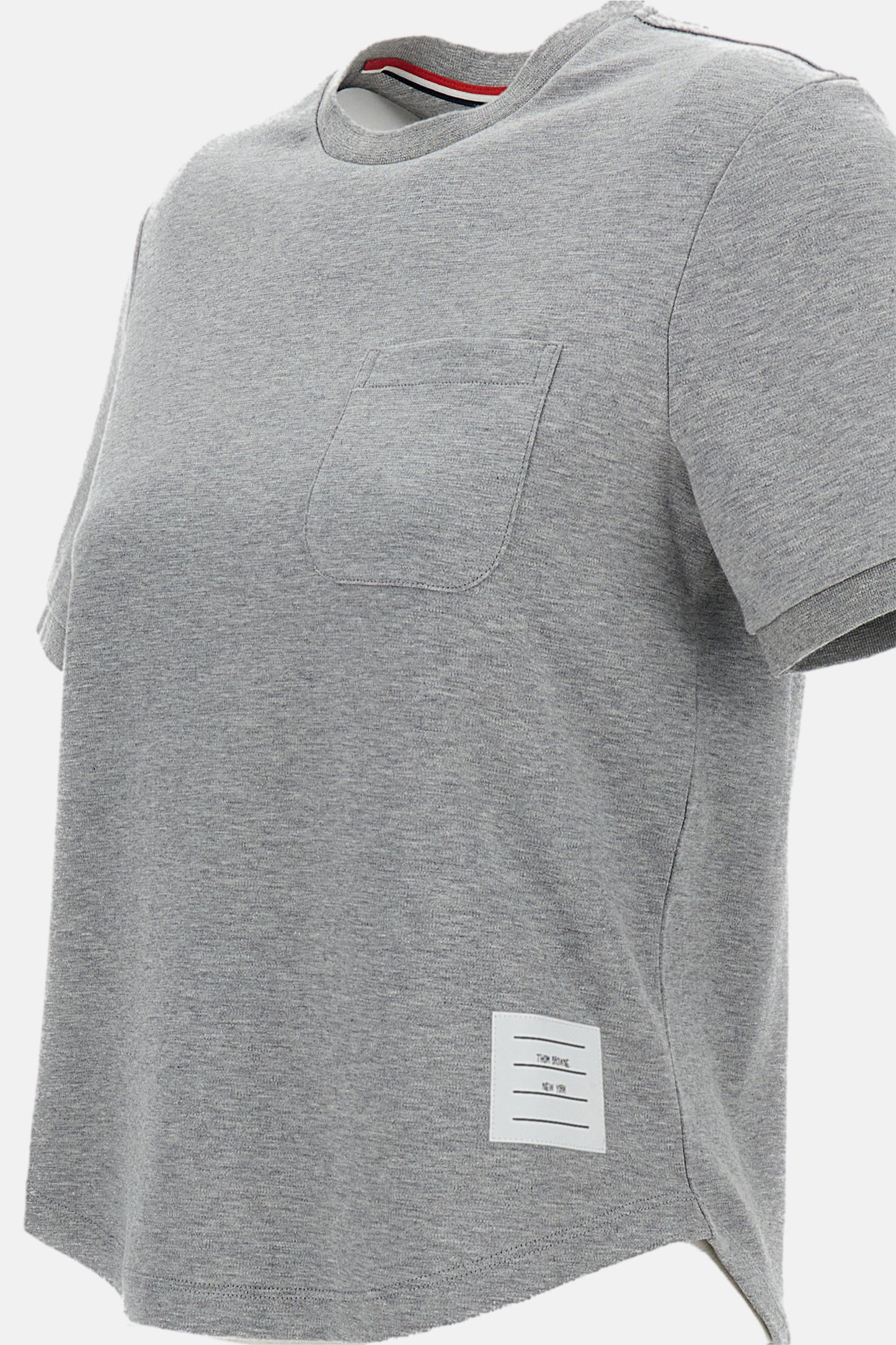 Thom Browne Women Cotton Milano Pocket Tee THOM BROWNE