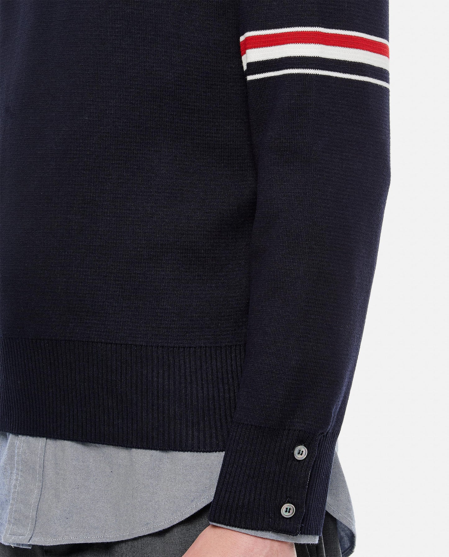 Thom Browne Men Milano Stitch Crewneck Pullover THOM BROWNE