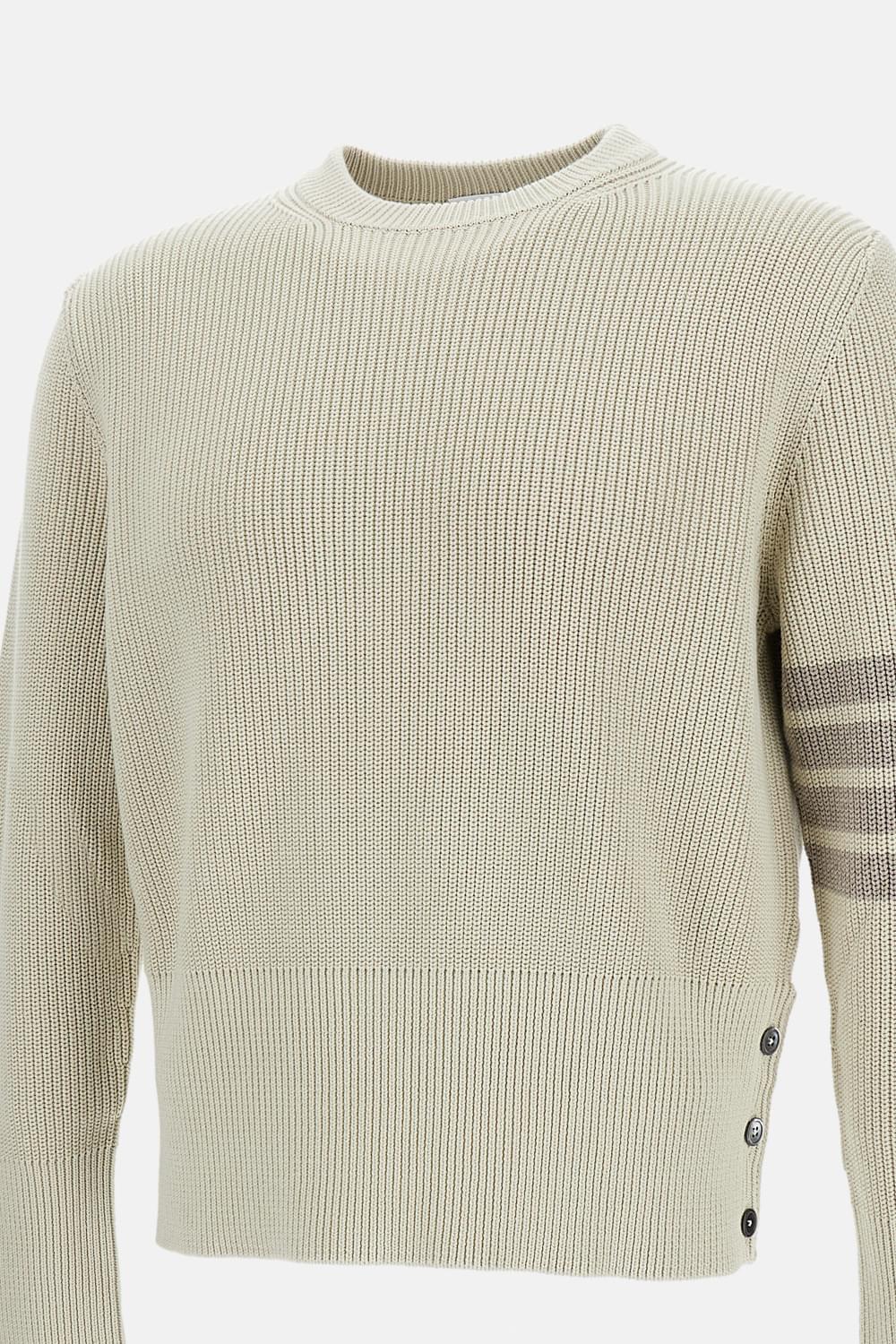 Thom Browne Men Crewneck Cotton Sweater THOM BROWNE