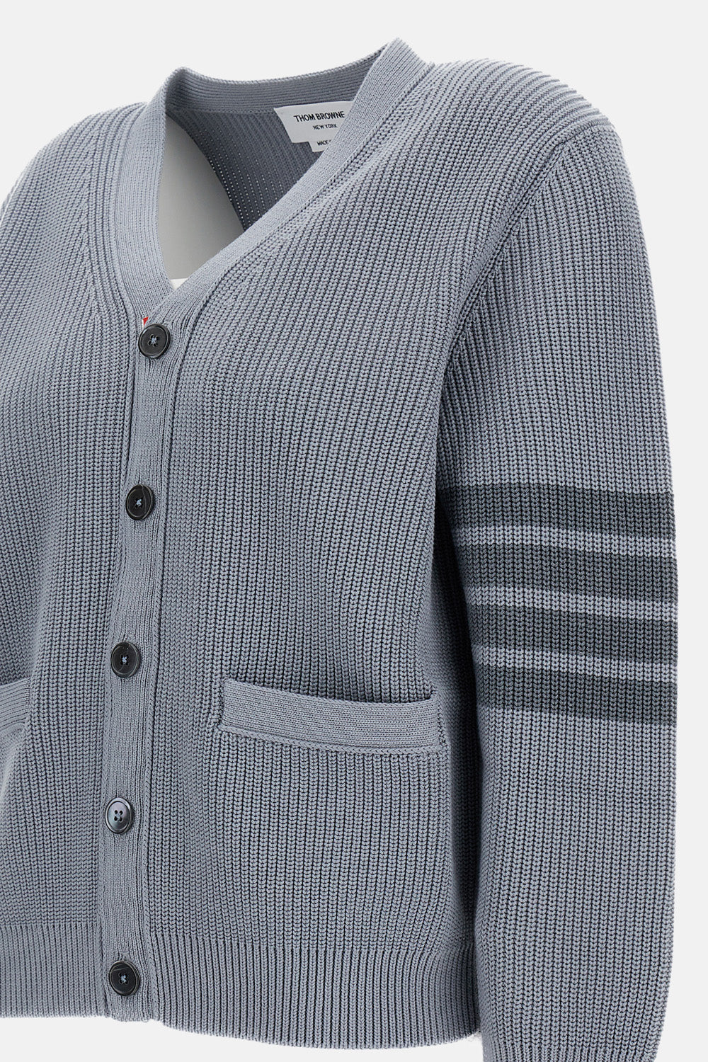 Thom Browne Men V Neck Cardigan THOM BROWNE