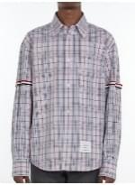 Thom Browne Men Oversize Check Shirt THOM BROWNE