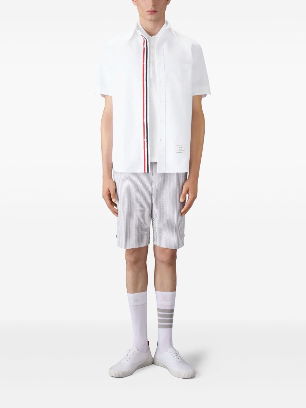 Thom Browne Men Cotton Polo Shirt THOM BROWNE