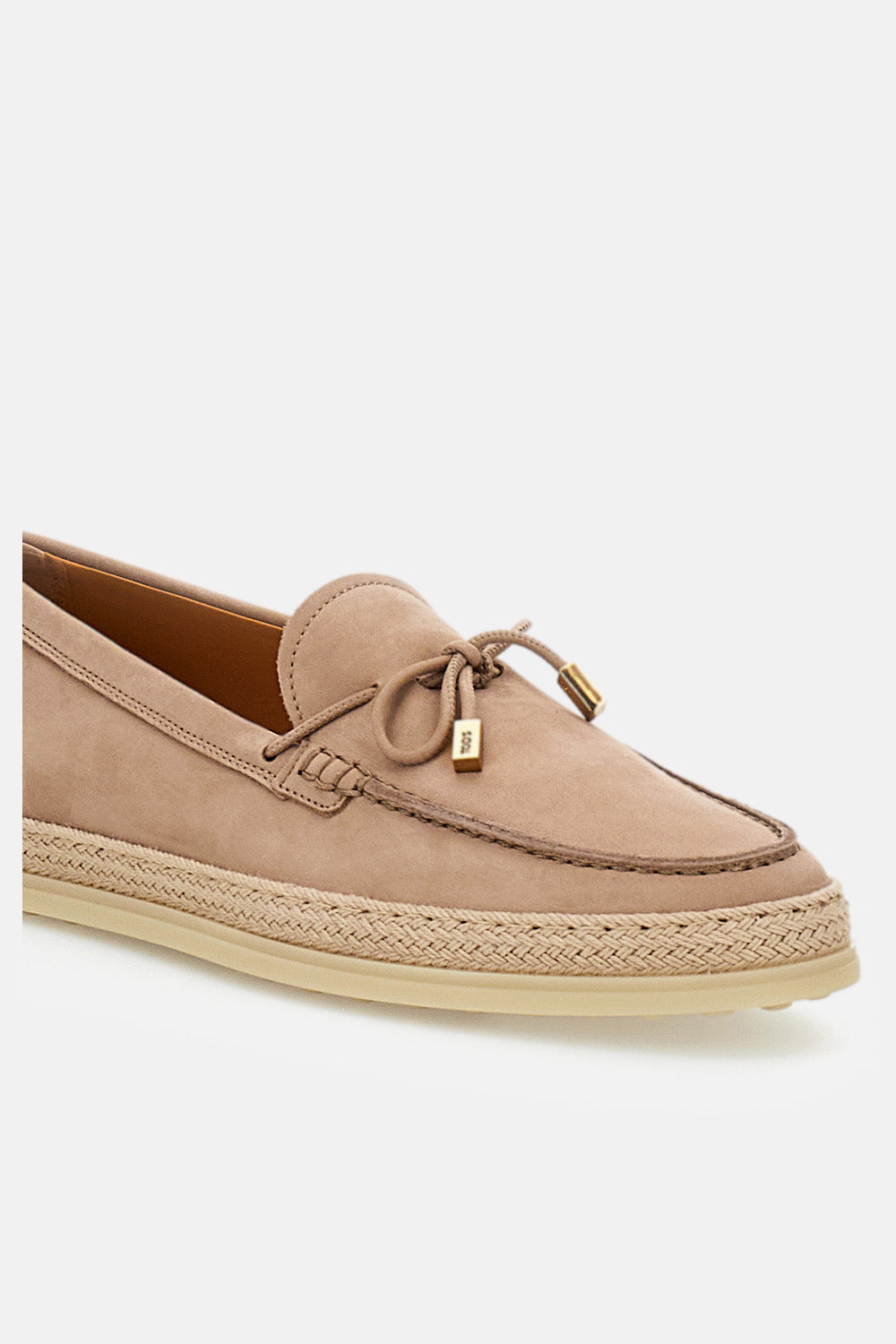 Tod's Women Leather And Raffia Loafer TOD'S