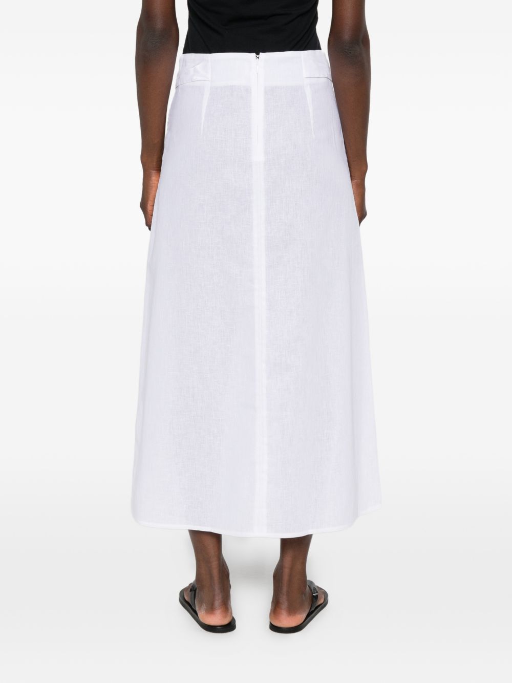 Toteme Women Linen And Cotton Blend Skirt TOTEME