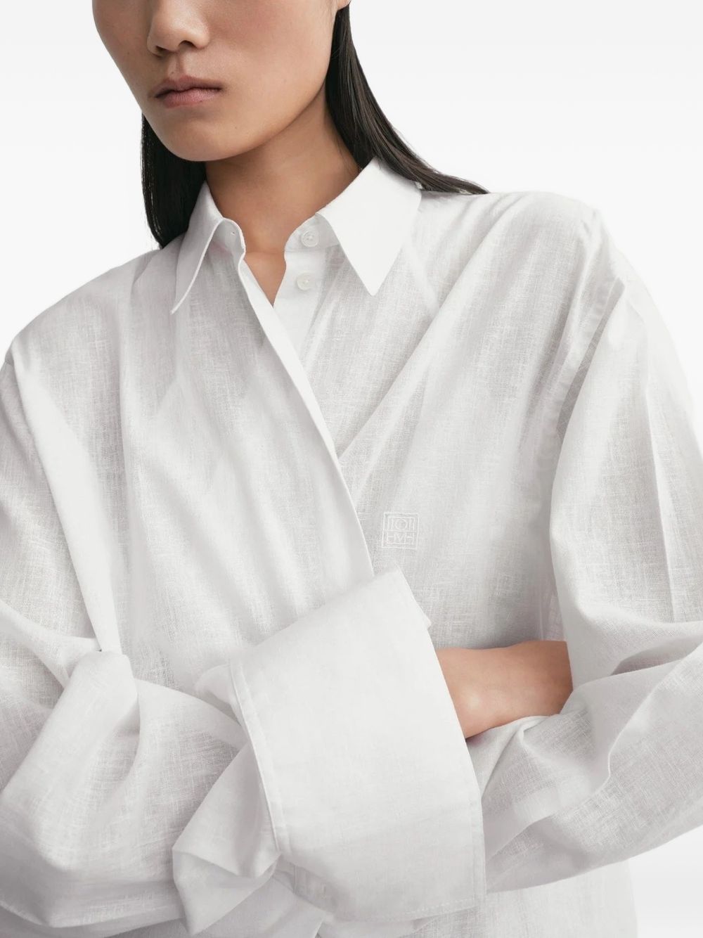 Toteme Women Linen And Cotton Blend Shirt TOTEME