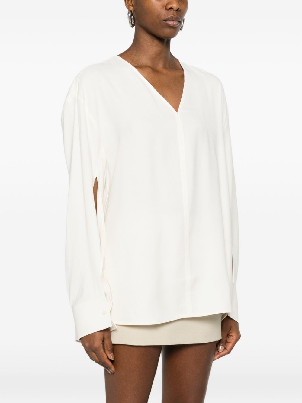 Toteme Women V-Necked Blouse TOTEME