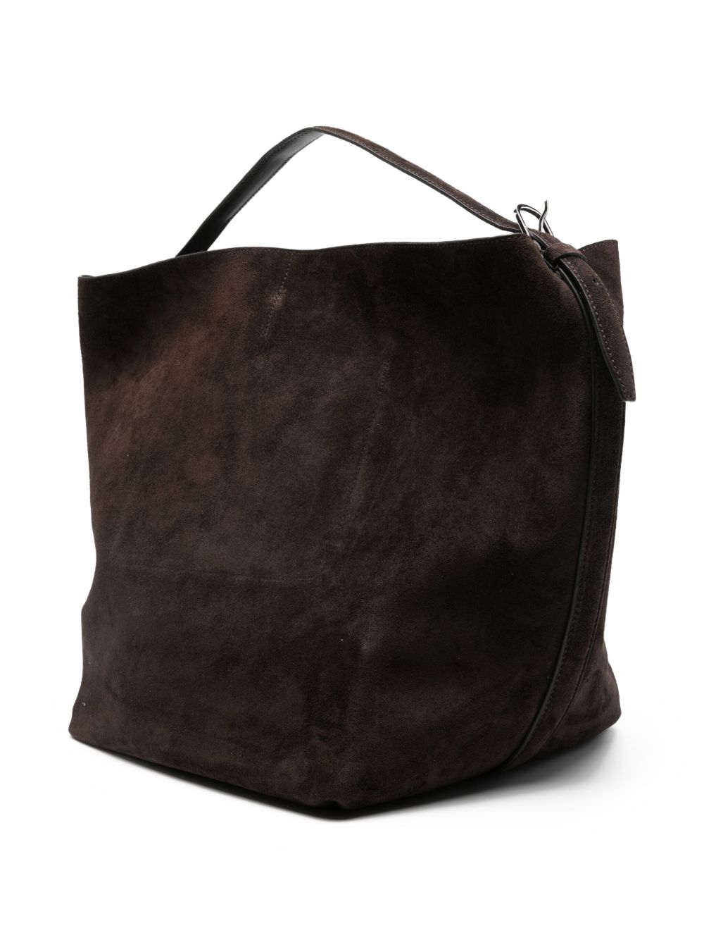Toteme Women Belted Suede Leather Tote TOTEME