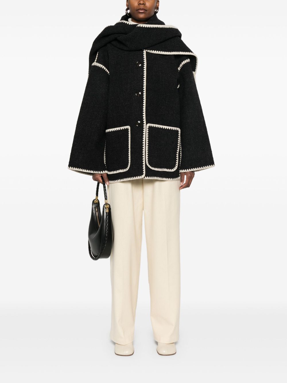 Toteme Women Wool Scarfed Jacket TOTEME