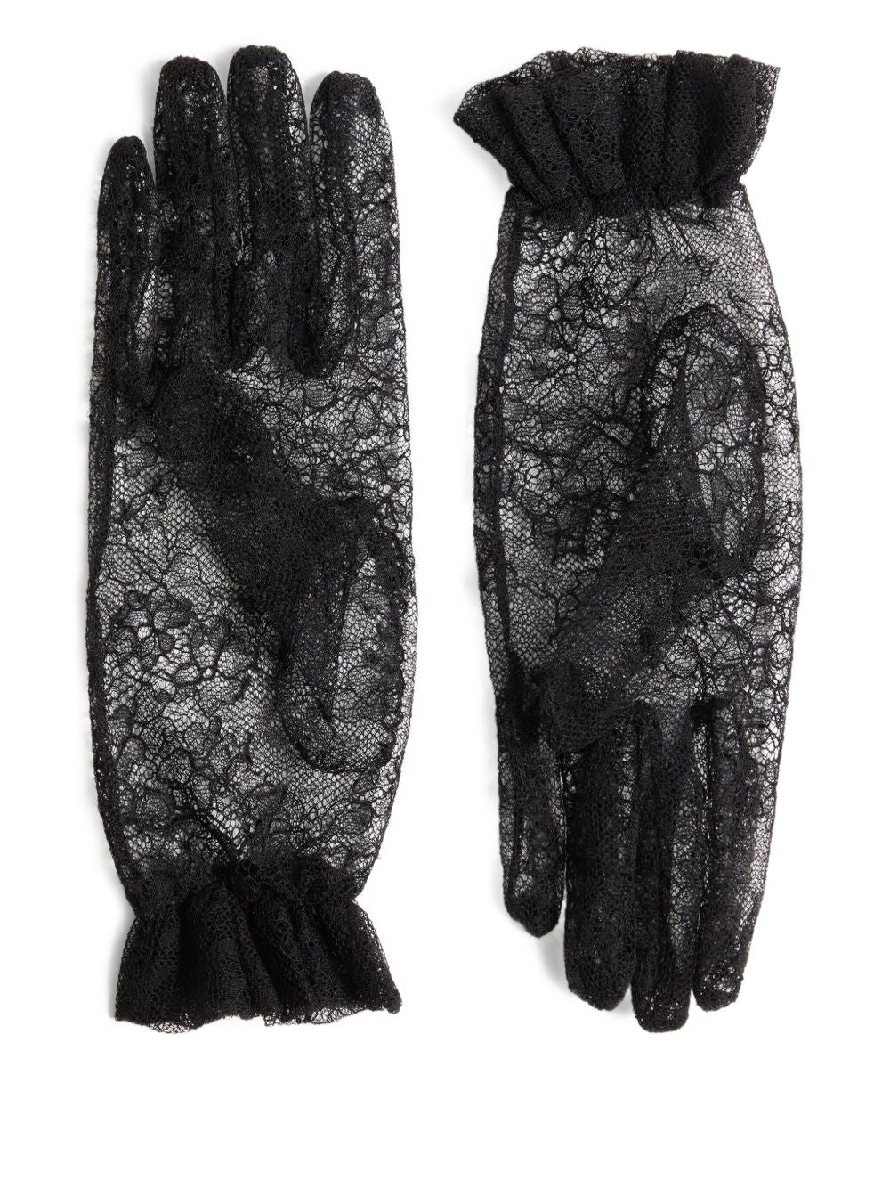 Valentino Garavani Women Vlogo Lace Gloves VALENTINO GARAVANI
