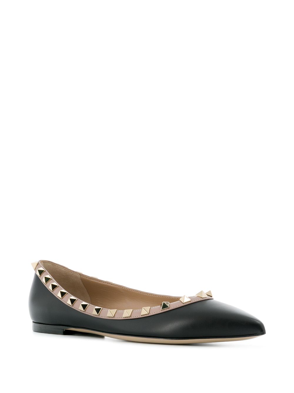 Valentino Garavani Women Rockstud Leather Ballets VALENTINO GARAVANI