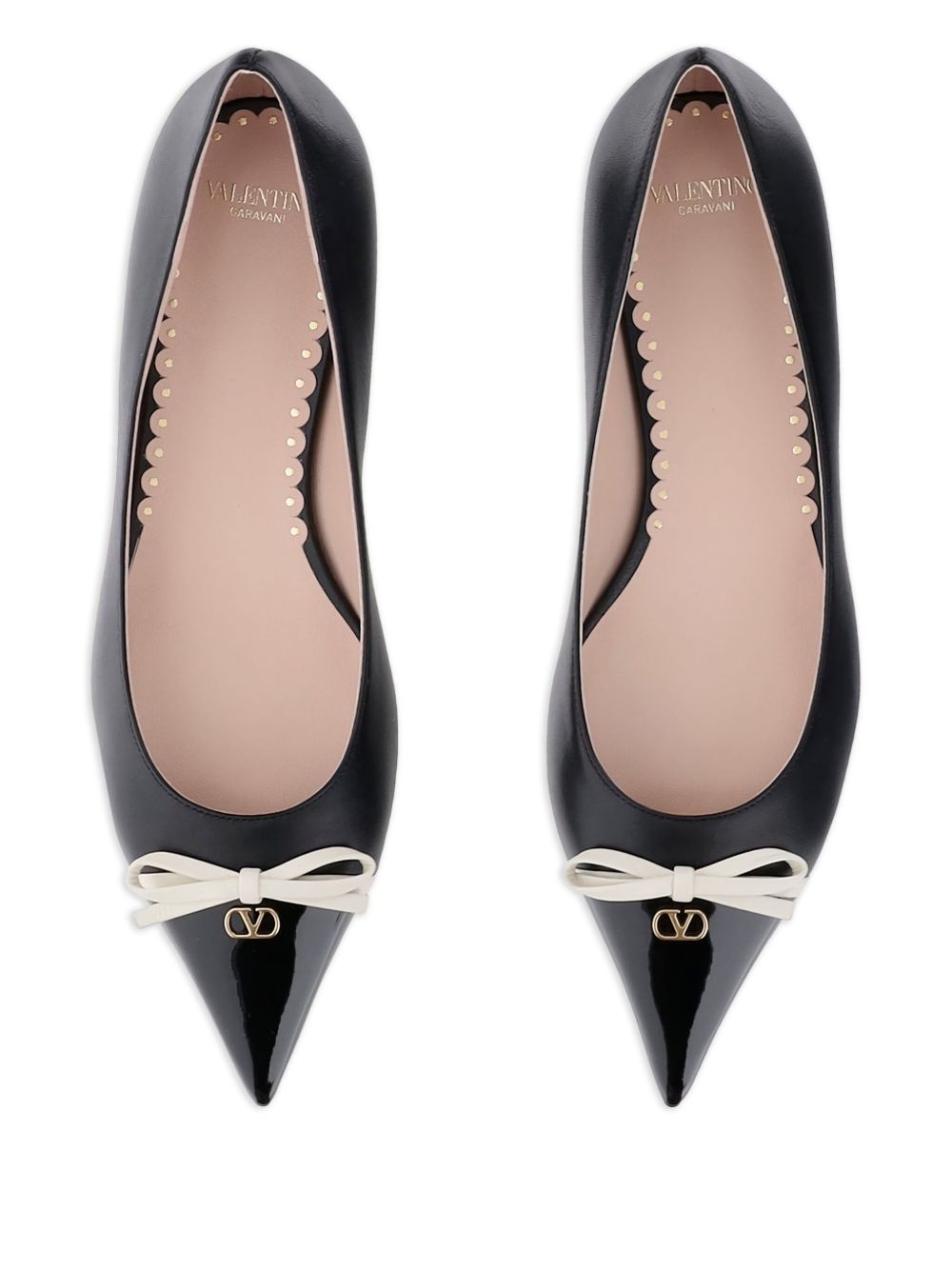 Valentino Garavani Women Bepointy Leather Ballets VALENTINO GARAVANI