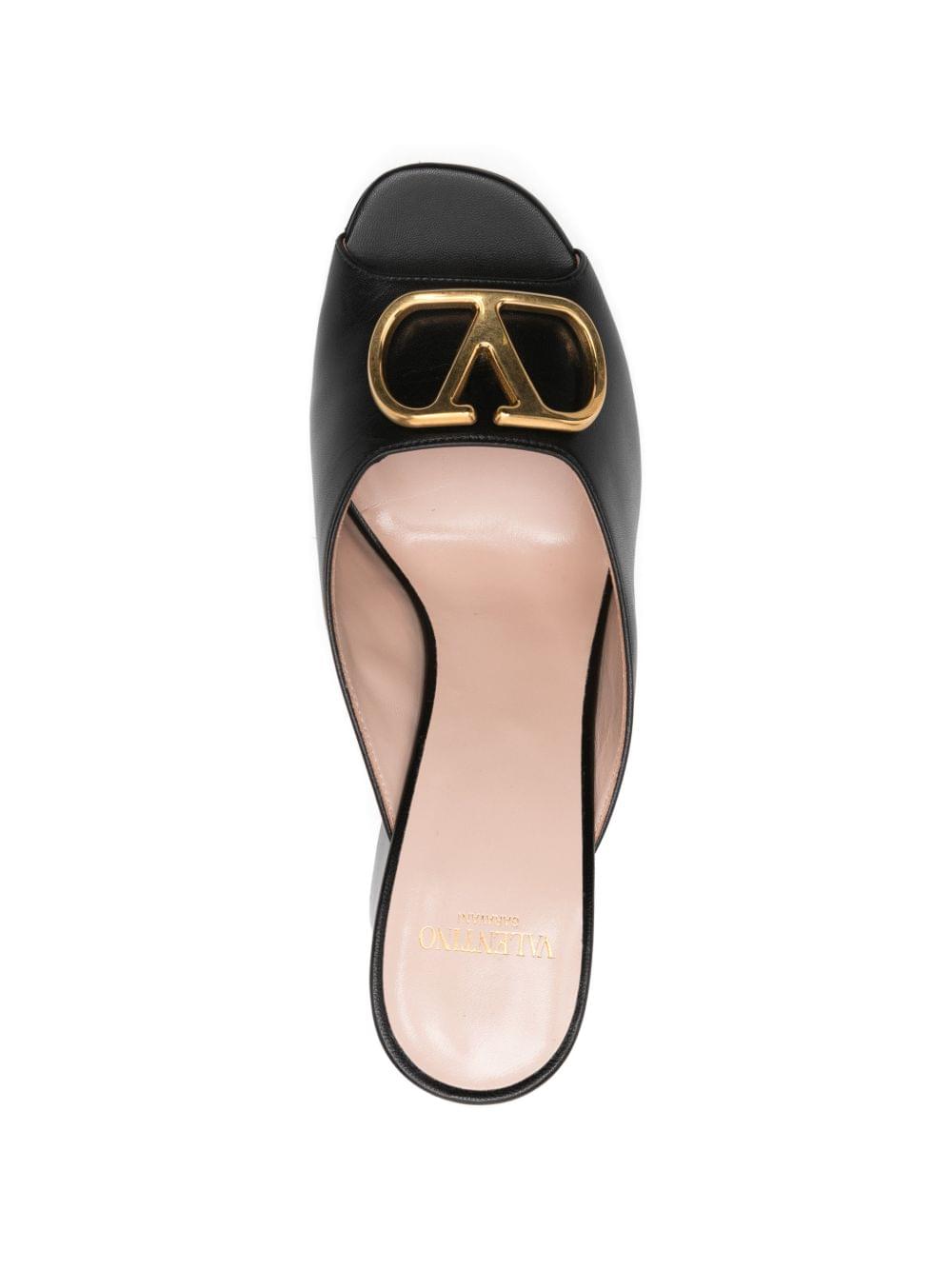 Valentino Garavani Women Vlogo Signature Leather Mules VALENTINO GARAVANI