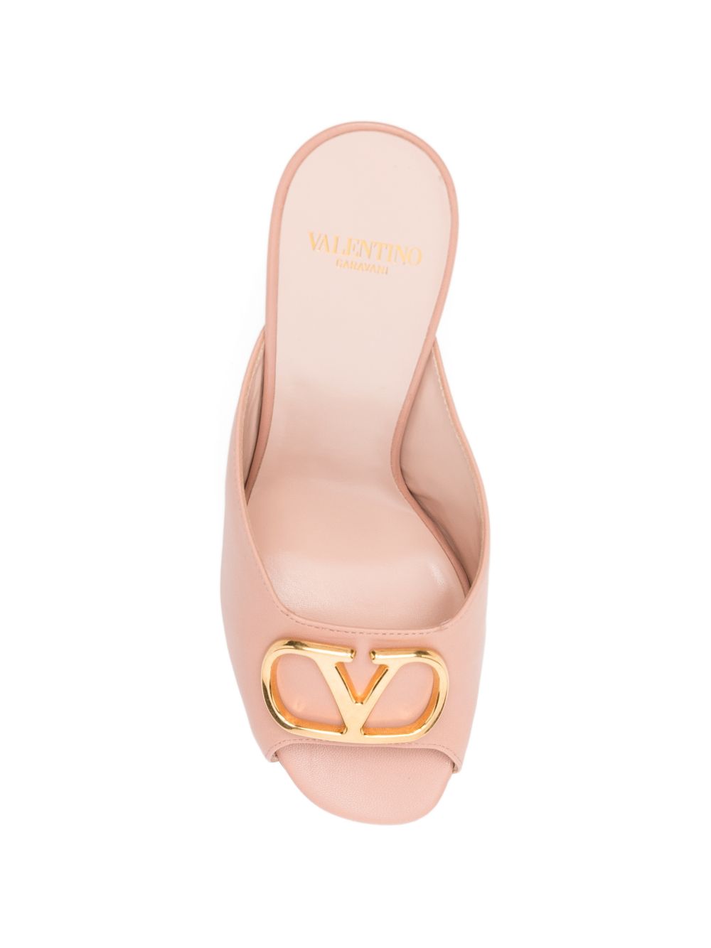 Valentino Garavani Women Vlogo Signature Leather Mules VALENTINO GARAVANI