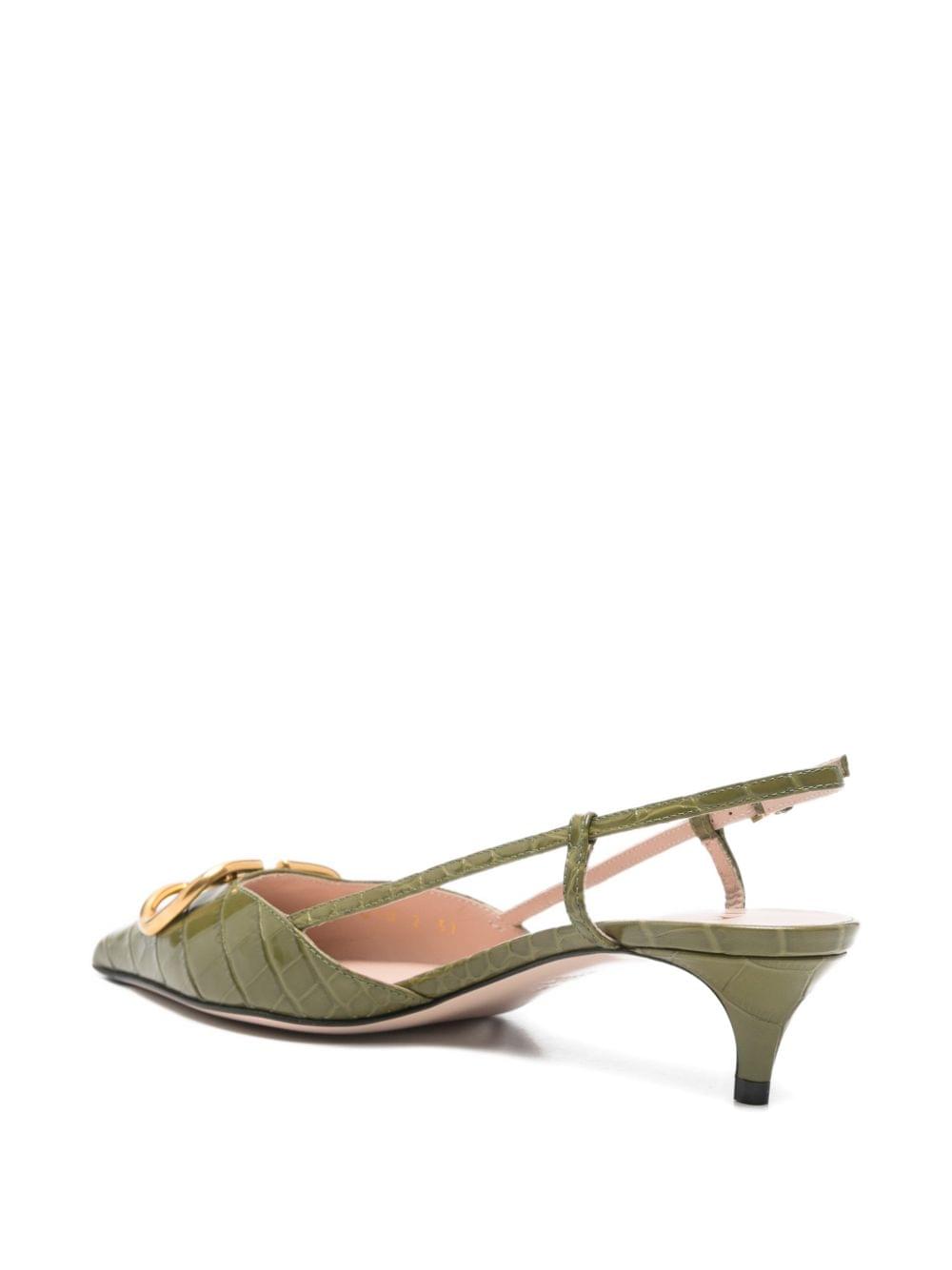 Valentino Garavani Women Vlogo Signature Leather Slingback Pumps VALENTINO GARAVANI