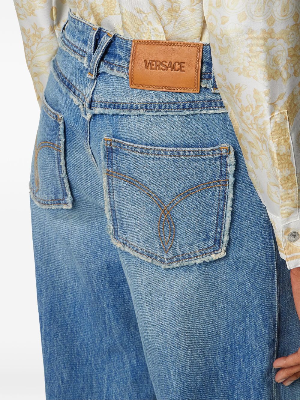 Versace Women Denim Cotton Jeans VERSACE