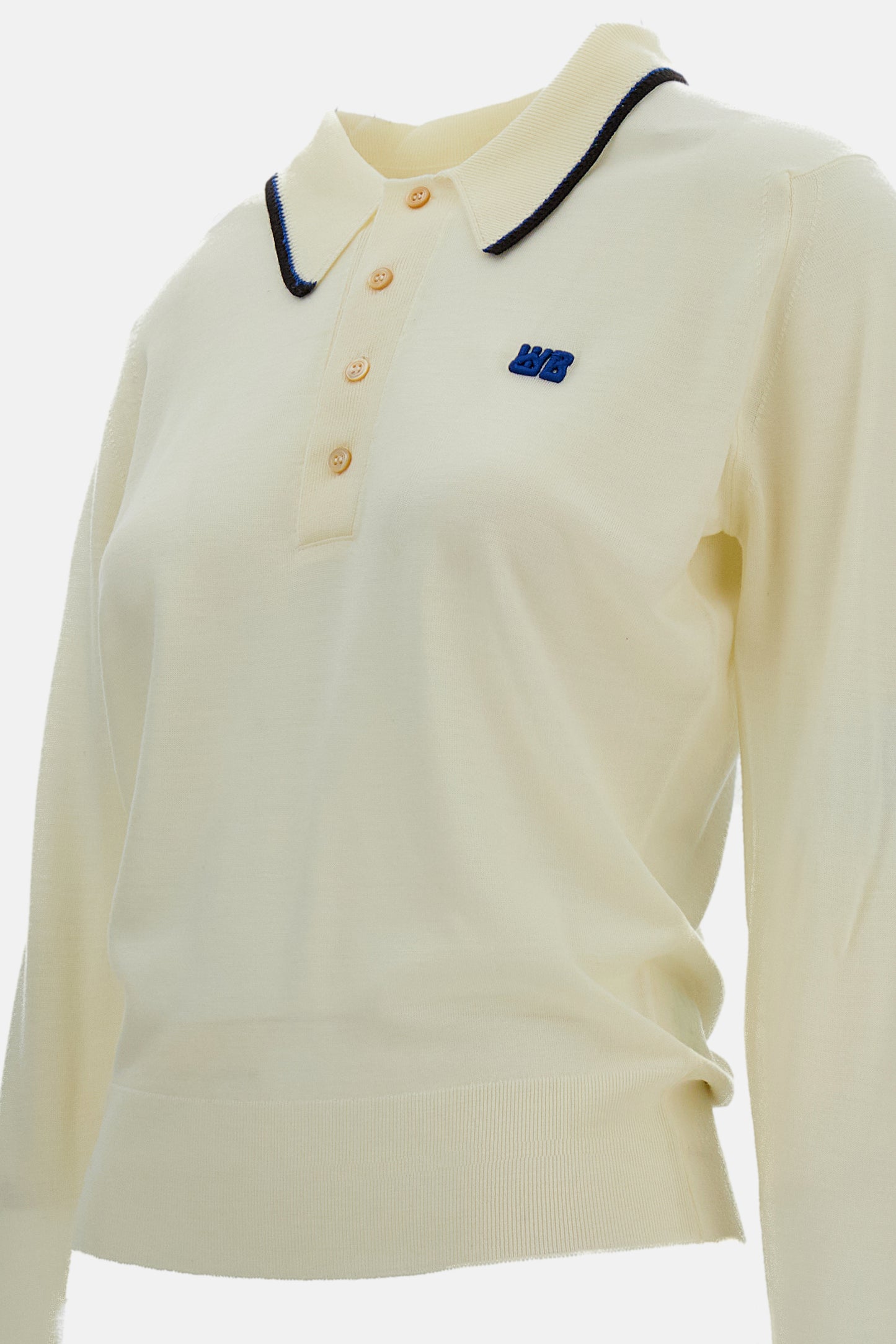 Wales Bonner Women Long Sleeved Polo Shirt John Smedley For Wales Bonner WALES BONNER