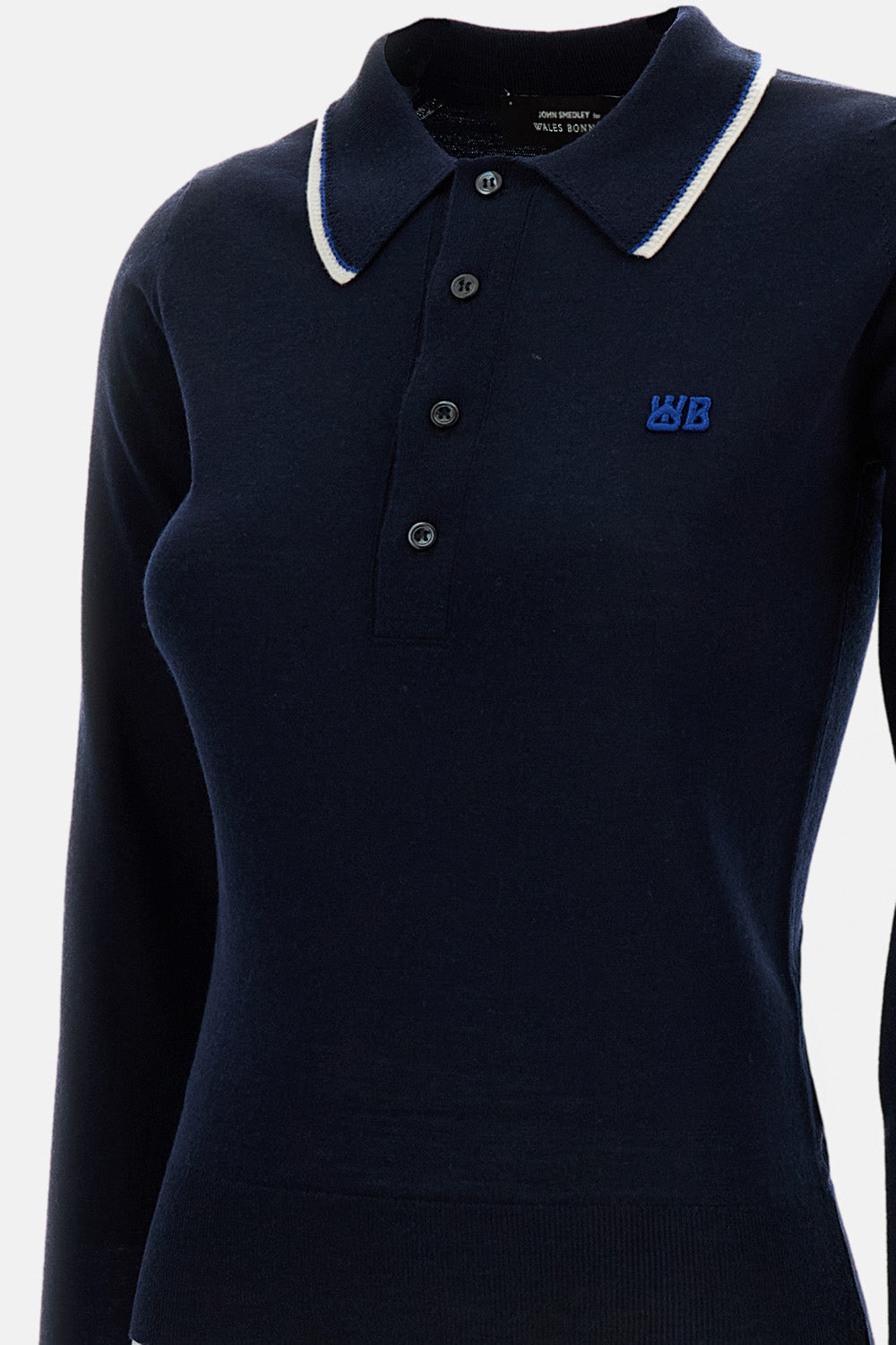Wales Bonner Women Long-Sleeved Polo John Smedley For Wales Bonner WALES BONNER