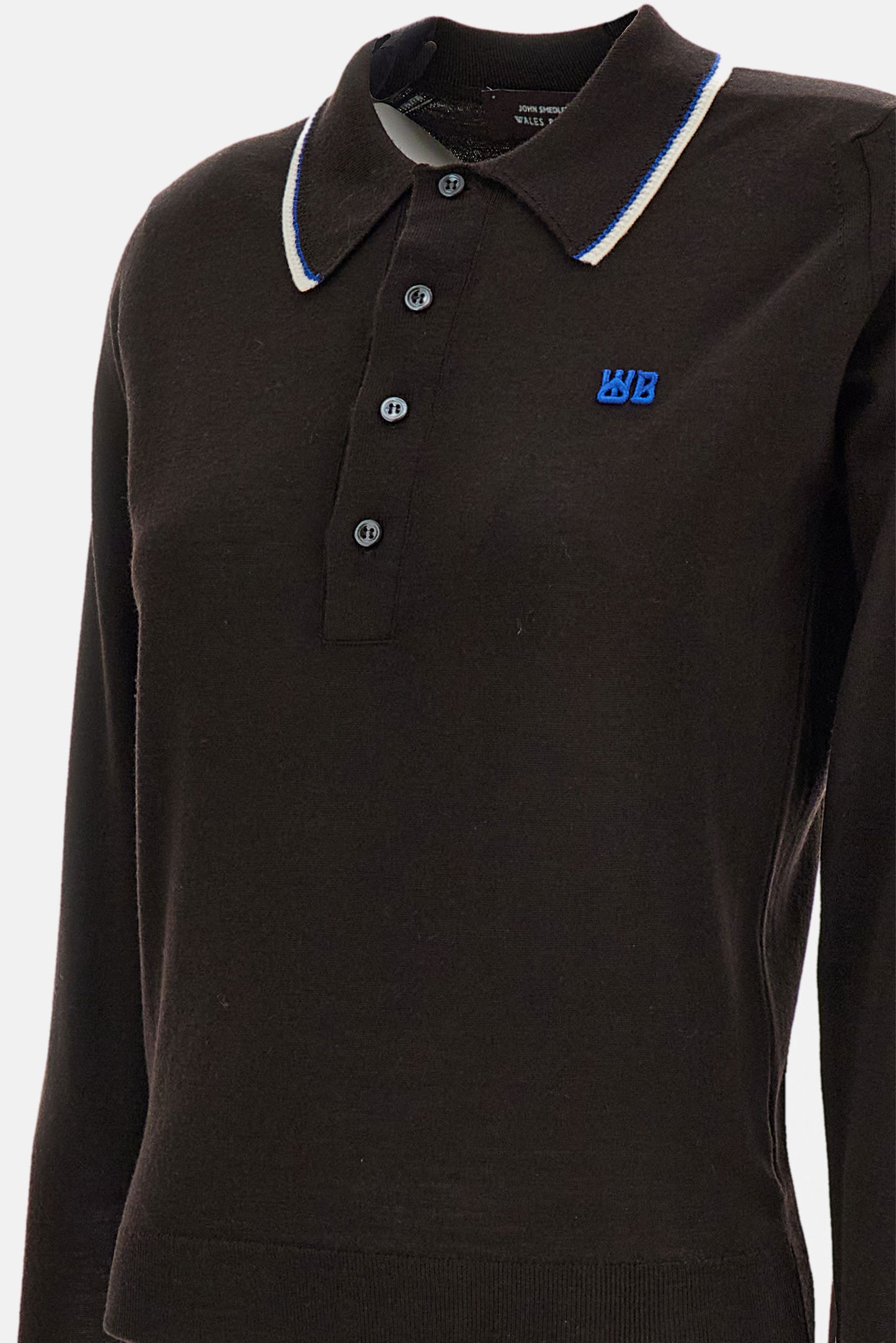 Wales Bonner Women Long-Sleeved Polo John Smedley For Wales Bonner WALES BONNER