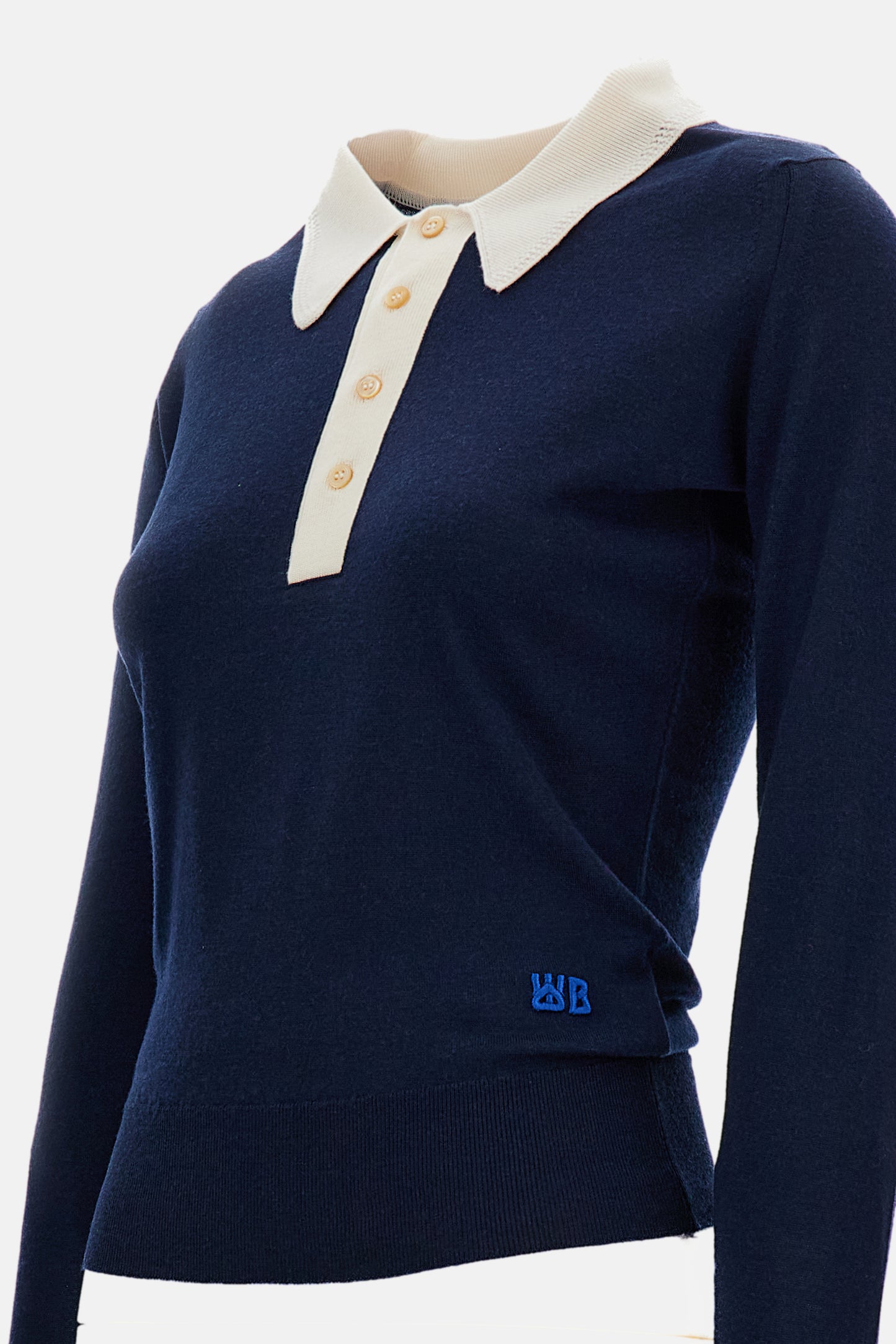 Wales Bonner Women Long Sleeved Polo Shirt John Smedley For Wales Bonner WALES BONNER