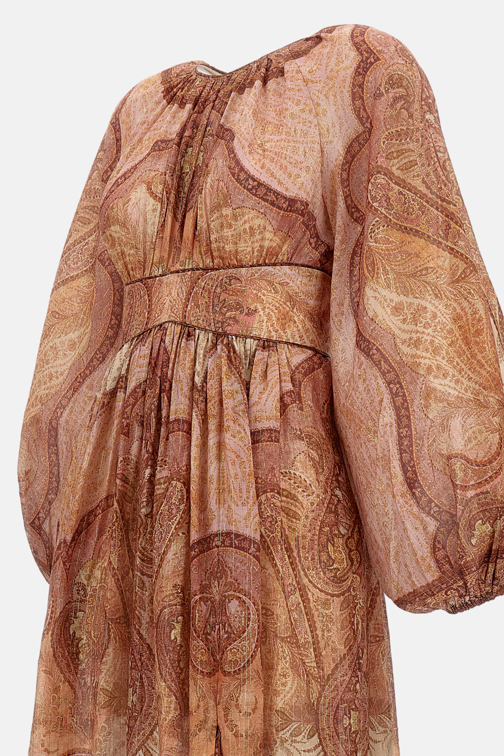 Zimmermann Women Long Sleeve Midi Dress ZIMMERMANN