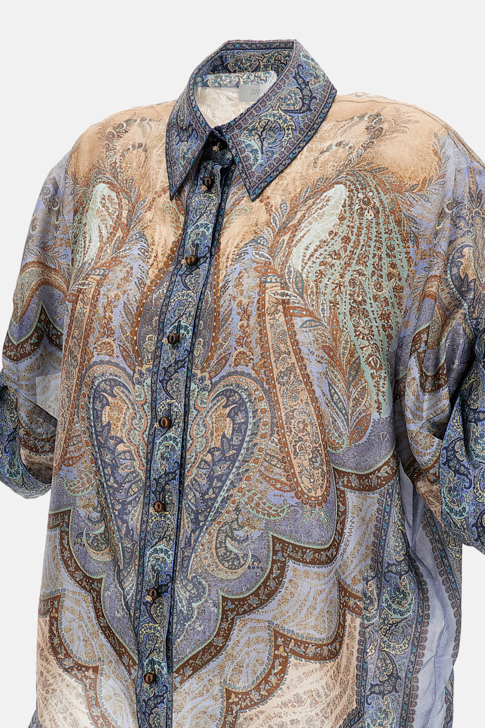 Zimmermann Women Wanderlust Short Sleeve Shirt ZIMMERMANN